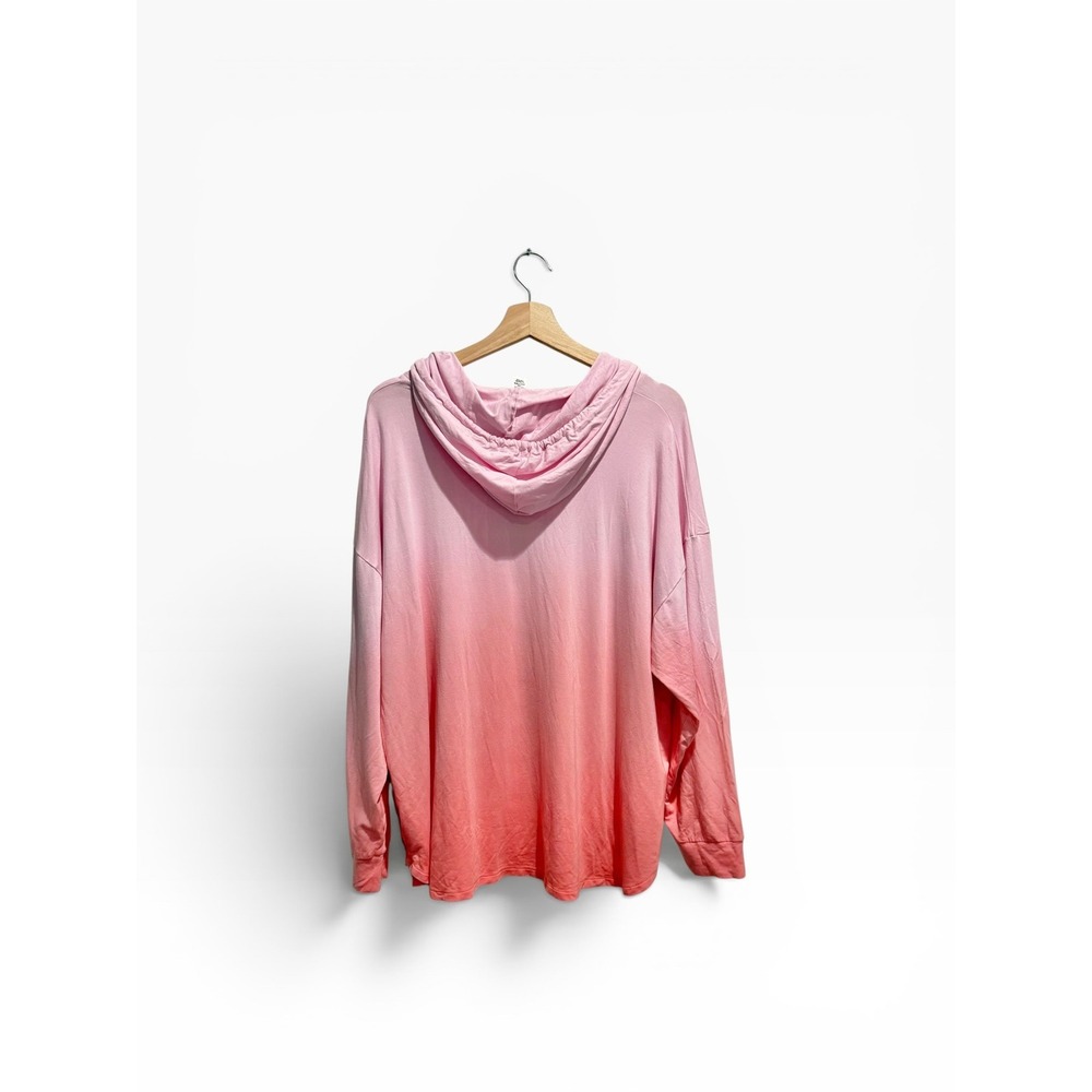 NWT Victorias Secret Pink Ombre Gradient Lightweight Pullover Hoodie XL - Picture 2 of 4